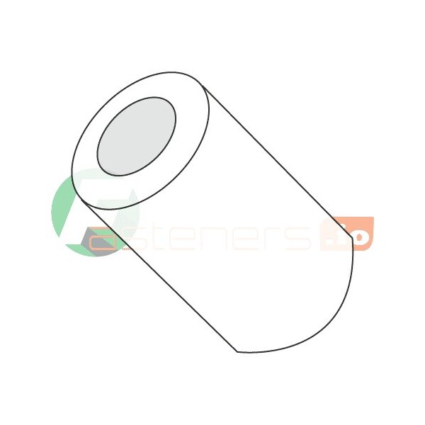 Newport Fasteners Round Spacer, #4 Screw Size, Natural Nylon, 5/16 in Overall Lg, 1000 PK 310504RSN - main